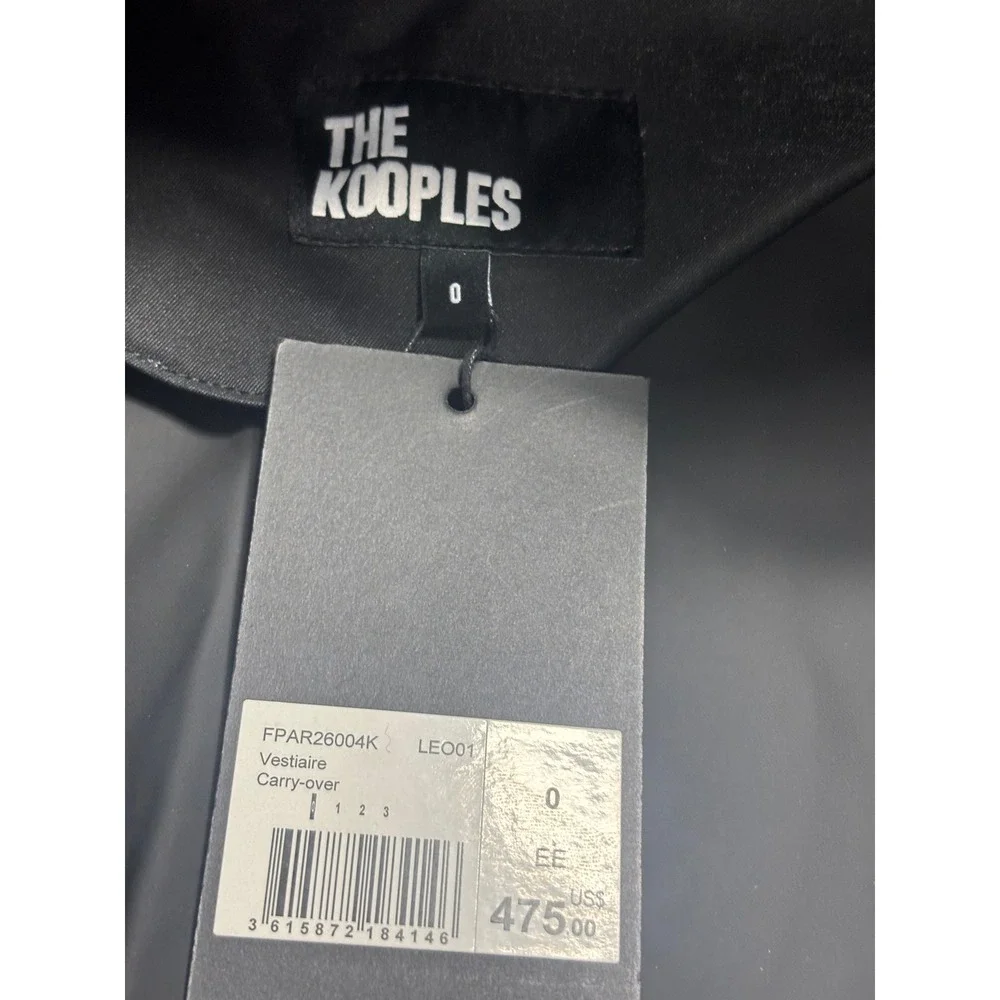 The Kooples NEW Women Leopard Print‎ Waterproof Jacket Size FR 0/US XS MSRP $475